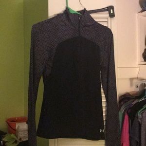 underarmour workout zip top